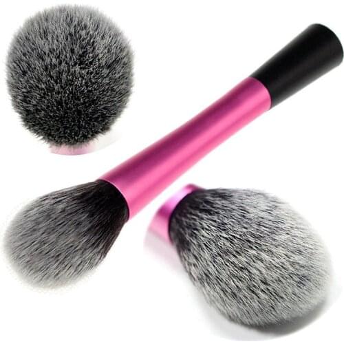 Professional Flame Head Shape Loose Powder Foundation Makeup Brush With Aluminum Handle Women Face Blush Concealer Brush