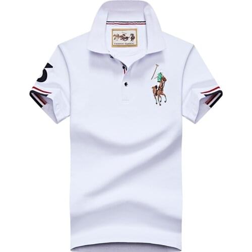 2021 New Summer Short Sleeve Polo Shirt Men Fashion Polo Shirts Casual Slim Solid Color Business Mens Polo Shirts Mens Clothin
