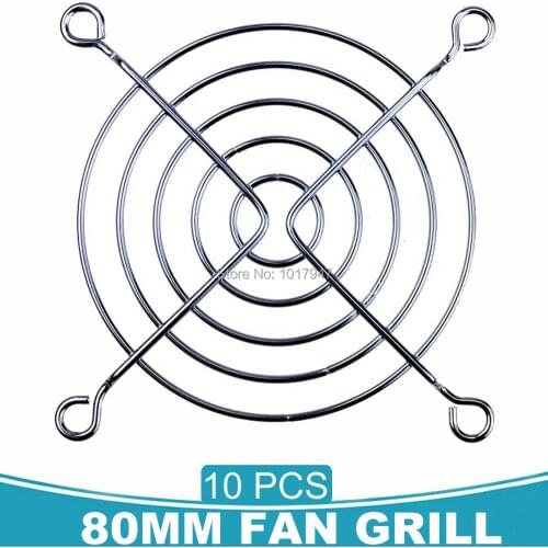 10 Pieces LOT 80MM Network Rail Fan Grille Mesh Cover 80x80mm 8cm Fan Protector Finger Guard Grill Net
