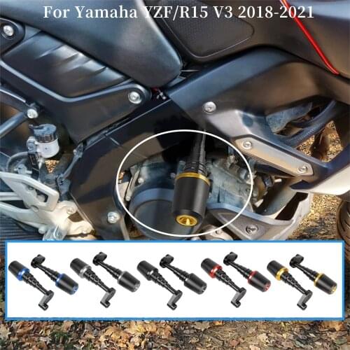 Motorcycle Frame Sliders Crash Pad Protector Fairing Guard Protection for Yamaha YZF R15 V3 2018-2021 2019 2020 Accessories