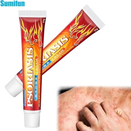 Sumifun 20g Psoriasis Antipruritic Cream Pruritus Eczema Dermatitis Ointment Antibacterial Anti-Itch Herbal Medical Plaster