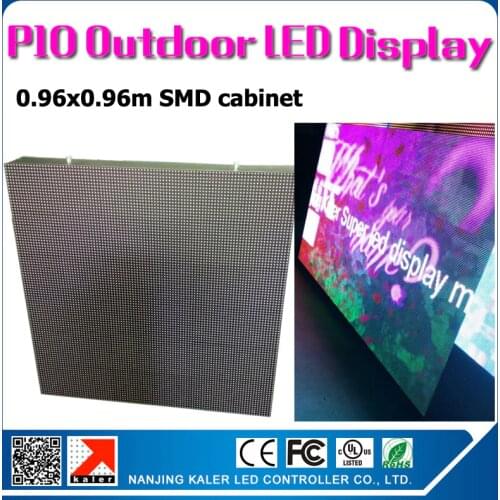 TEEHO 0.96x0.96m p10 outdoor waterproof led display wall 35353SMD high brightness outdoor led screen p10 videowall LED signboard