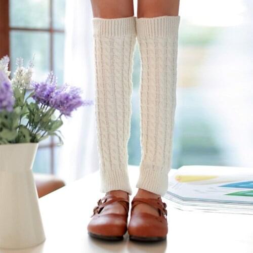 Lady Criss Cross Goth Sweet Calf-length Sock Stretch Leg Warmers Solid Black White Cool Women Casual Knit Leg Warmer 2021 Street