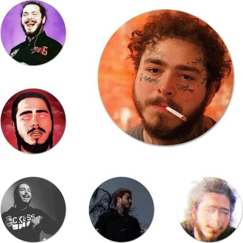 58mm Post Malone Icons Pins Badge Decoration Brooches Metal Badges For Clothes Backpack Decoration