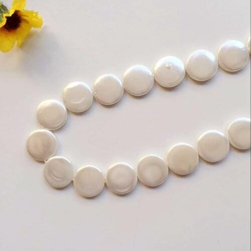13MM 30Pcs=1strand Natural Shell Pearl Jewelry Loose Bead Strand Jewellery Beads