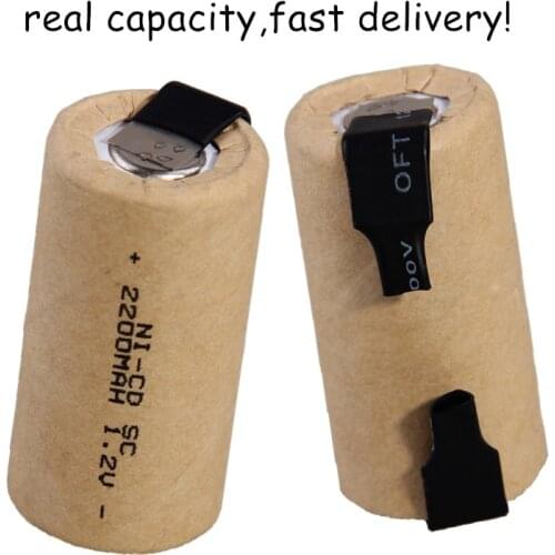 Global fast delivery 30 pcs SC batteries power tool battery SUBC rechargeable batteries 2200mah nicd 42.5mm*22mm brand new