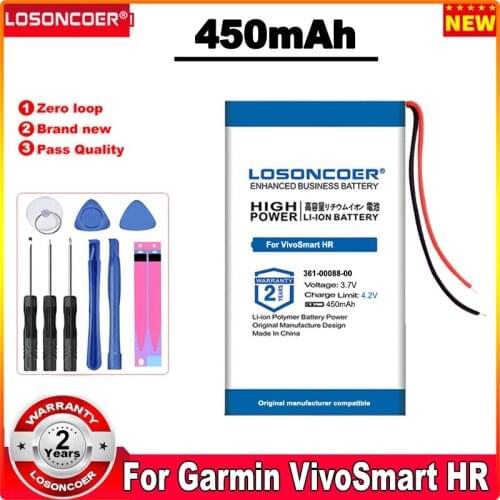 361-00088-00 200mAh Battery For Garmin VivoSmart HR / VivoSmart HR+ Approach X40 Batteries