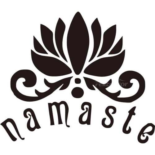 White Blooming Lotus Indian Car Vinyl Sticker For Car Body Decal Window Door Mural Top Quality Detachable ZP030