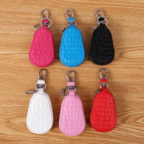 Cow Leather Keychain Key Ring Doorlock Access Control Tags Keyfob Tokey Tag Card Case Keychain Access Card Bag Key Tag Ring