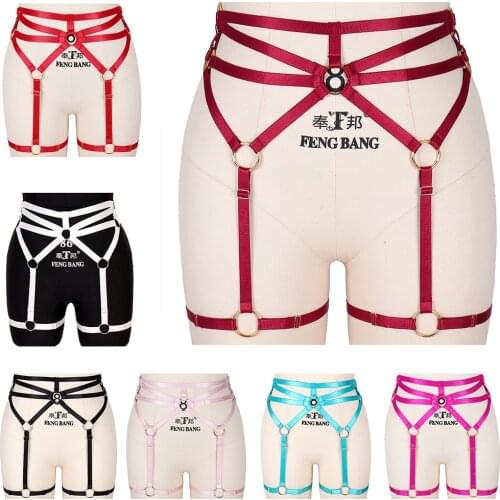 Ladies garter belt underwear belt stockings body buttocks restraint adjustable leg safety belt sexy suspenders