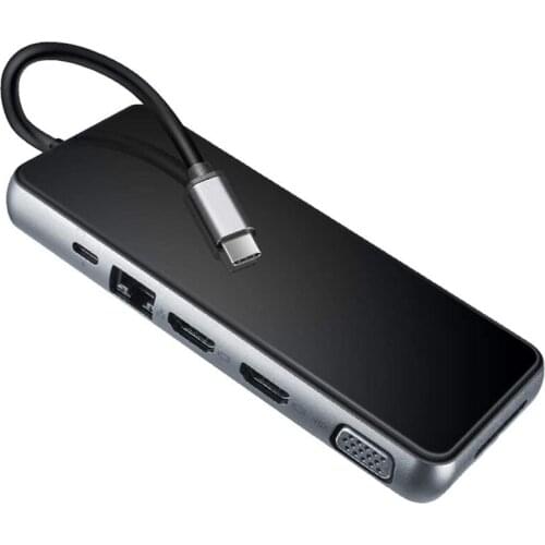 USB C Hub Laptop Docking Station, 12 in 1 USB C Docking Station - Triple Display Dual 4K, VGA, Ethernet, USB C Dock