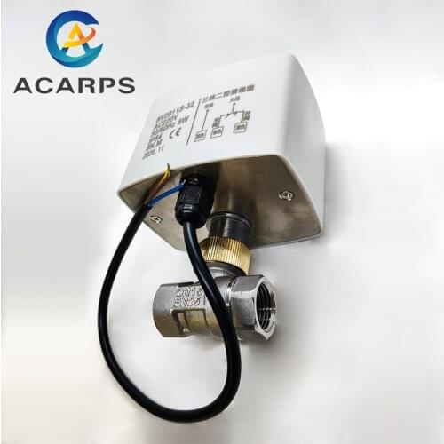 1/2" 3/4" 1" Electric Stainless Steel Ball Valve Three-Wire Two-Point Control Stainless Steel Motorized Ball Valve 220V 24V 12V