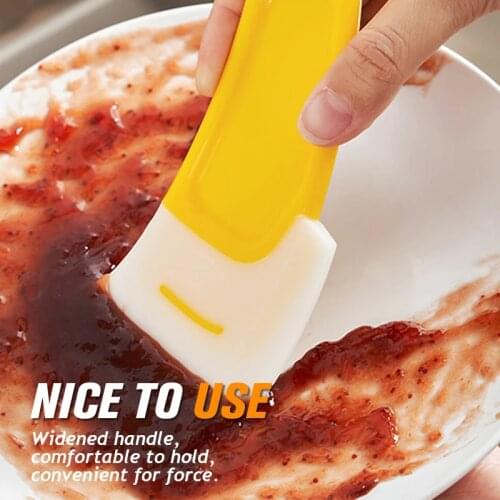 Kitchen Accessories Silicone Cleaning Scraper Cookware Scraper Cooking Pan Dish Cleaning Scrapers Kitchen Cleaning Tools
