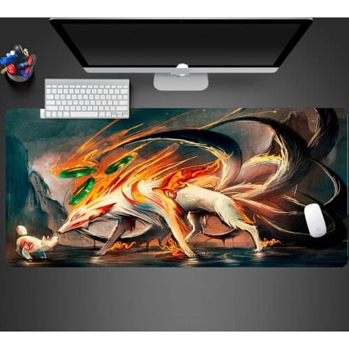 Hot Selling Extra Large Mouse Pad Cool Anime Gaming Mousepad Anti-slip Natural Rubber Gaming Mouse Mat With Locking Edge