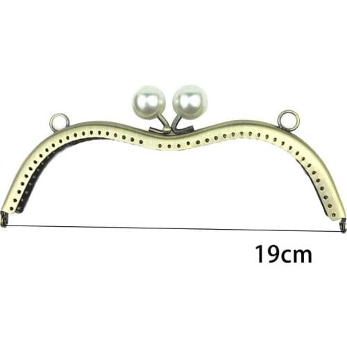 10pcs/Lot M Metal Purse Frame DIY Metal Kiss Clasp Lock 19cm Purse for Handbag Handle Bag Accessories Fashion Handle