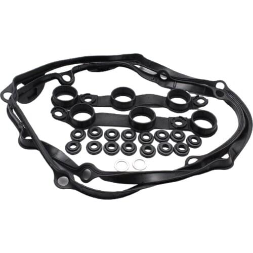 Plastic Valve Cover Gasket Set for BMW E46 E38 11129070990 11361440142 11361438448 Replacement Parts Accessories