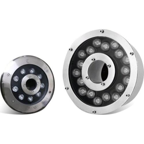 12w Pool Light Underwater Outdoor Pond Lights Fountain Lamp Submersible Led Lights Decor Colorful Underwater Light 12v 24v Foco