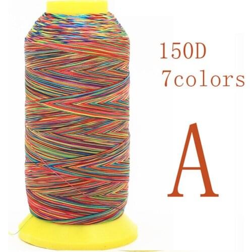 DIY Polyester Rainbow thread of high quality sewing thread machine sewing supplies high-strength sewing scissors hand made