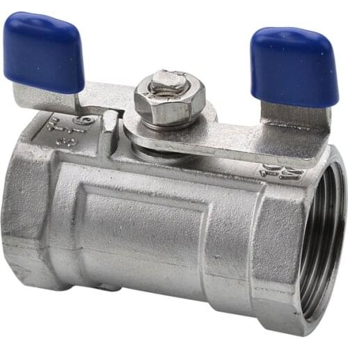 1PC Ball valve Stainless steel SS304 Butterfly ball valve 1/4 3/8 1/2 way small ball valve