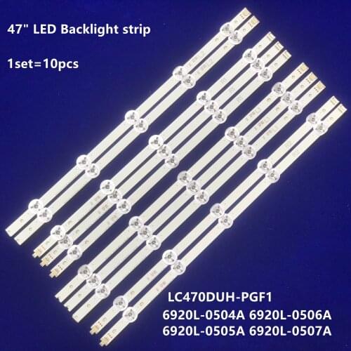 LED Strip For LG 47" V14 sDRT REV0.8 6 L2+R2/L1+R1 6920L-0505A 6916L-1817A 6920L-0504A 6916L-1816B 47LB450 47LB731V 47LB700B
