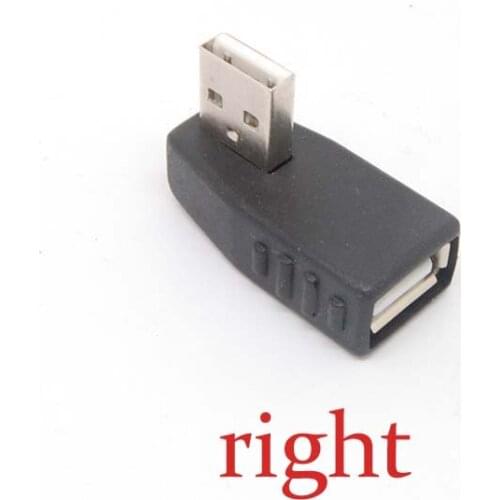 USB2.0 A Male to Female Extension Cable 90Degree Left/Rright Angle Adapter new
