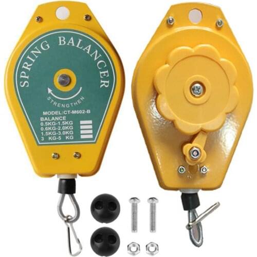 Retractable Spring Balancer Tool Fixture Hanging with Fittings Accessory Holder Ergonomic Hanging Retractable 0.3-1.5kg Hanging