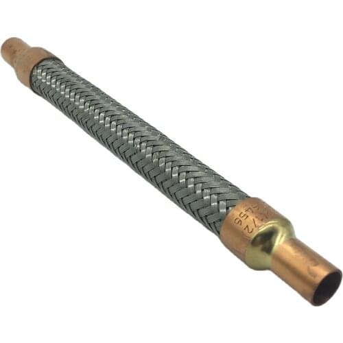 1/2" vibration eliminators are designed for installation on commercial refrigerating systems and on civil and industrial ACs