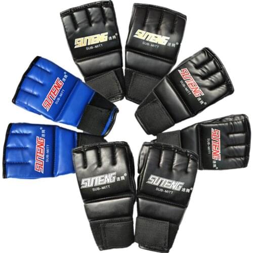 1 Pair Boxing Gloves Professional Boxing Gloves Boxing Blue Training Glove