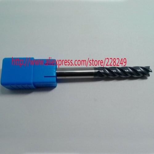 1pc D10*45*D10*100L HRC55 4 Flutes Flat Square Tungsten Solide Carbide End Mills For CNC Milling Tools