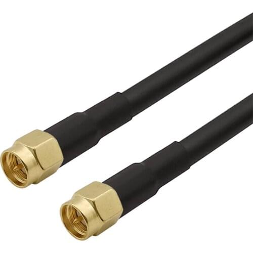 1Pcs Low Loss LMR195 SMA Male Plug to SMA Male Plug Connector Antenna Extension RF Coaxial Jumper Pigtail Cable 1M-15Meters