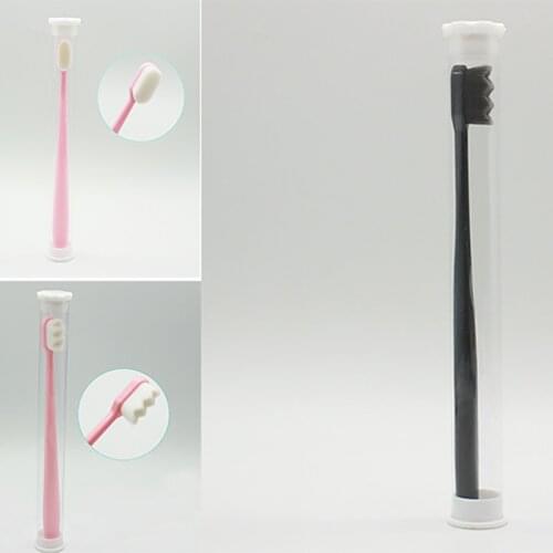 3 Style Portable Toothbrushes With Nano Ultra-fine Bristles Wave/Flat Teeth Head Travel Outdoor Use Oral Care Tool Dropshipping