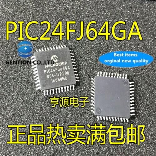 5Pcs PIC24FJ64GA PIC24FJ64GA004-I/PT TQFP44 in stock 100% new and original