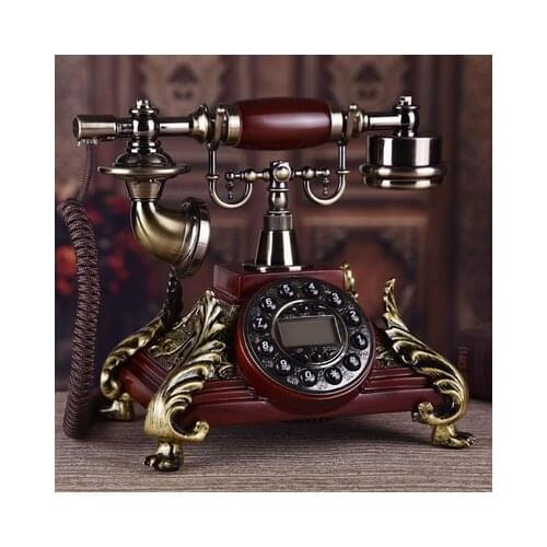 American retro office home retro fashion Garden telephone Decoration home art rustic phone backlit household Redial