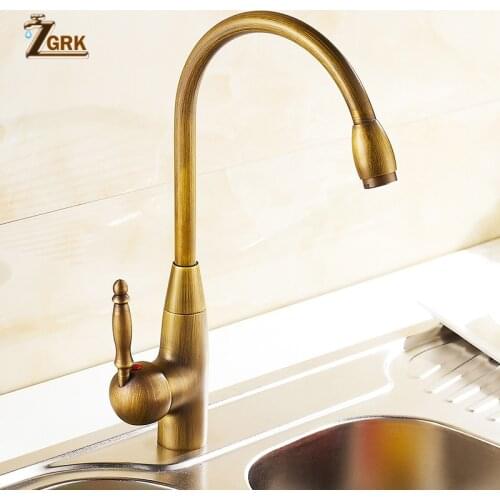 Kitchen Faucets Antique Bronze Mixer Tap kitchen Hot Cold Sink Swivel 360 Degree Water Faucet