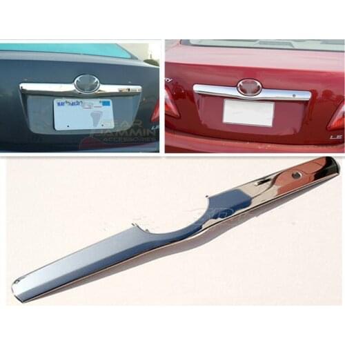 For 2007 2008 2009 2010 2011 Toyota Camry Chrome Tailgate Trunk Hatch Trim Bezel Cover Accent Lid Free Drop Shipping