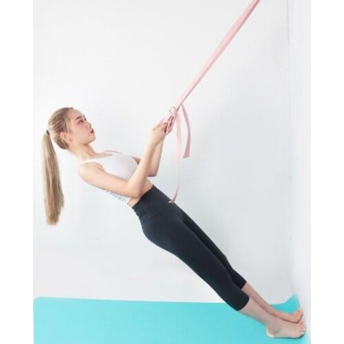 Yoga Stretch Strap Belt Antenna Yoga Anti-Gravity Rope With Grip Loops Fitness Exercise Gym Rope Waist Leg Resistance Rope