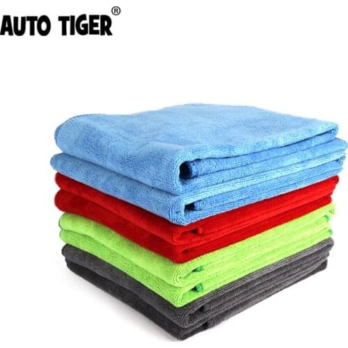 AUTO TIGER Red/Blue/Green/Gray/16x24 Inch (40*60 cm) Flannel Car Wash And Wipe Car Towel, Used For Car Care To Wipe Details
