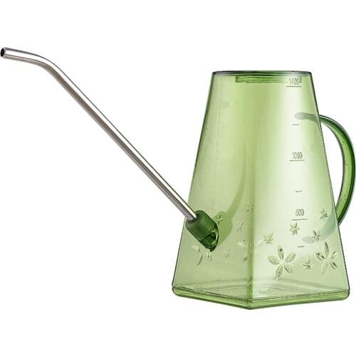 Water Pot Long Spout Sprinkler Easy Transparent Mental Indoor/Outdoor For House Garden Plants Flower ​Succulents Watering Can