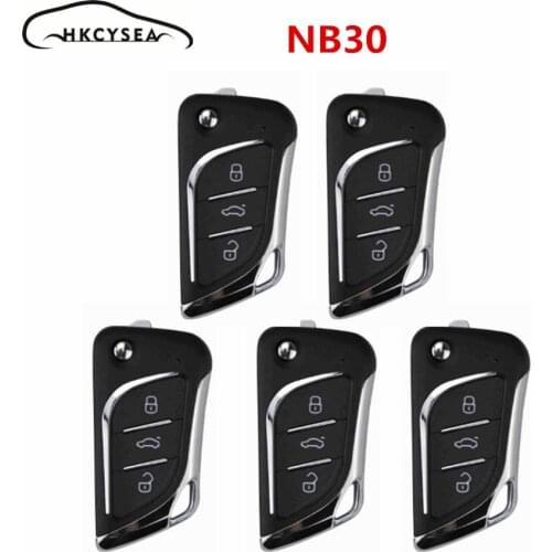 HKCYSEA 5PCS/LOT NB15 MQB Style NB30 3 Button NB Series Car Key Remote Control for Mini Kd KD900 KD900+ URG200 KD-X2 Programmer