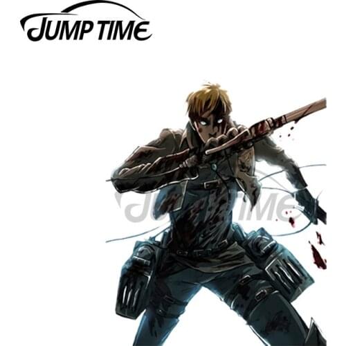 JumpTime 13 x 4.3cm For Scary Erwin Decal VAN Windshield Laptop Windows Cover Car Stickers Scratch-Proof Anime Car Assessoires