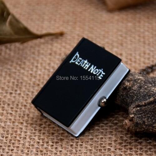 Hot Sale Death Note Pocket Watch Necklace Vintage Jewelry Wholesale Fashion Korean Sweater Chain Pocket watch