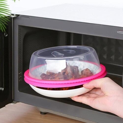 HOT!! 2Pcs Microwave Oven Food Heating Anti-splash Covers Freshness Lids Kitchen Tool PP Plastic Sealing Lid Fresh Storage Cover