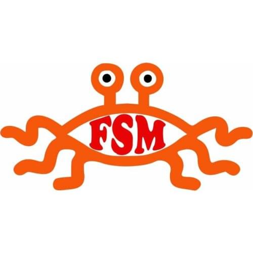 Monster Pastafarian Truck Decal Vinyl Material Fashion Car Stickers Waterproof Car Window Body Decorative Stickers Accessories