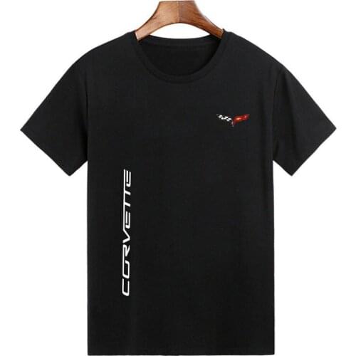 New Cotton Corvette custom Print Soft Comfy Bamboo T Shirt For Men Tees Short Sleeve T-Shirts Casual Summer Top