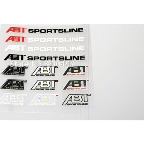 Newest Car Styling ABT Decal Decoration Stickers for Audi ABT A1 A3 A4 A5 A6 A7 TT R8 Q3 Q5 Q7