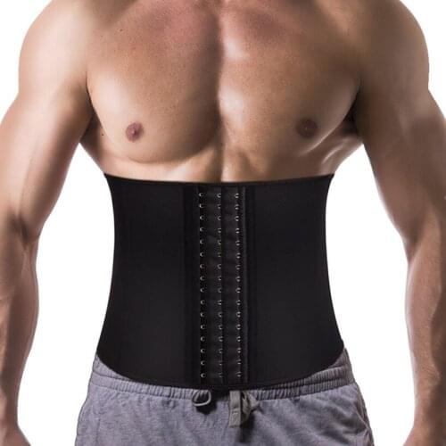 New Men Belt Neoprene Man Shaper Male Waist Trainer Cincher Corset Men Body Modeling Belt Tummy Slimming Strap Fitness Shapewear