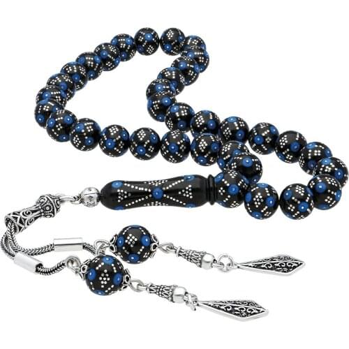 OLTU STONE DENSE DOT EMBROIDERED TESPİH