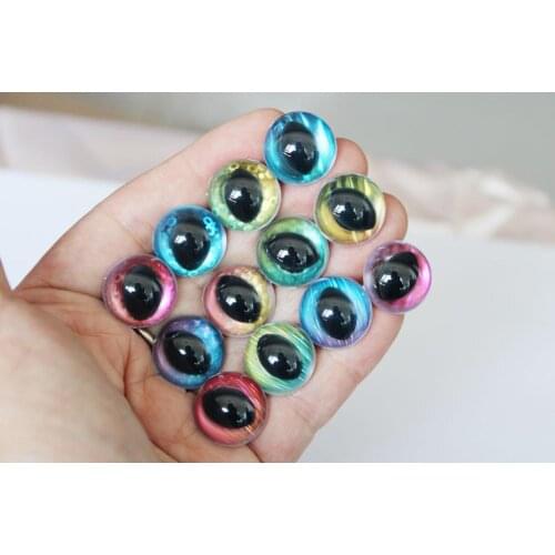 20pcs--13-14-15-18-25mm clear safety cat eyes+ fabric+ hard washer for puppet diy handcraft ---size option