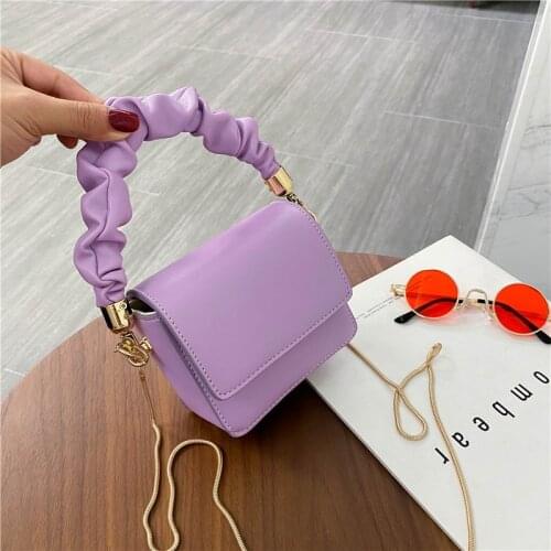 Luxury Leather Small Handbag Soft Evening Clutches Women Hand Dumpling Bag Leather Crossbody Bag Female Totes Bag Hand Purse #26