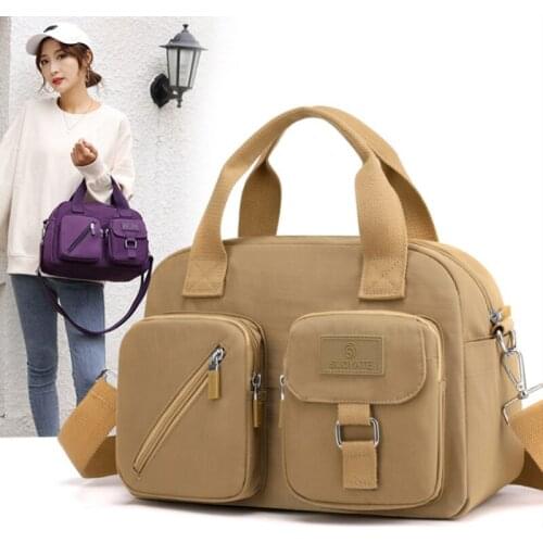 New Fashion Messenger Bag Womens Shoulder Bag Nylon Handbag Large Capacity Fashion Womens Single Shoulder Bag Tote